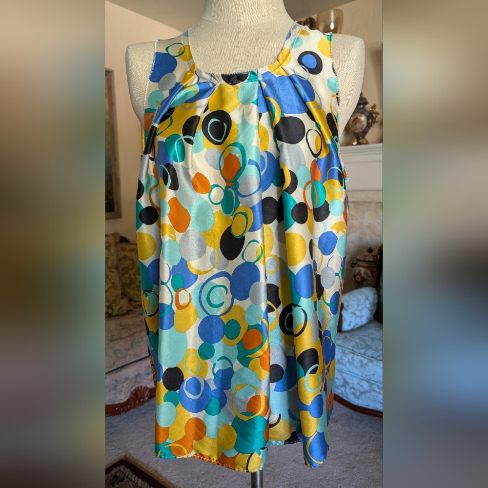 Saks Fifth Avenue Signature 100% Silk Sleeveless Top